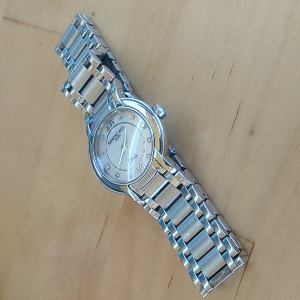 Vintage Ladies Raymond Weil Othello 2321 Watch Diamond & Mother of Pearl Dial - Picture 8 of 13